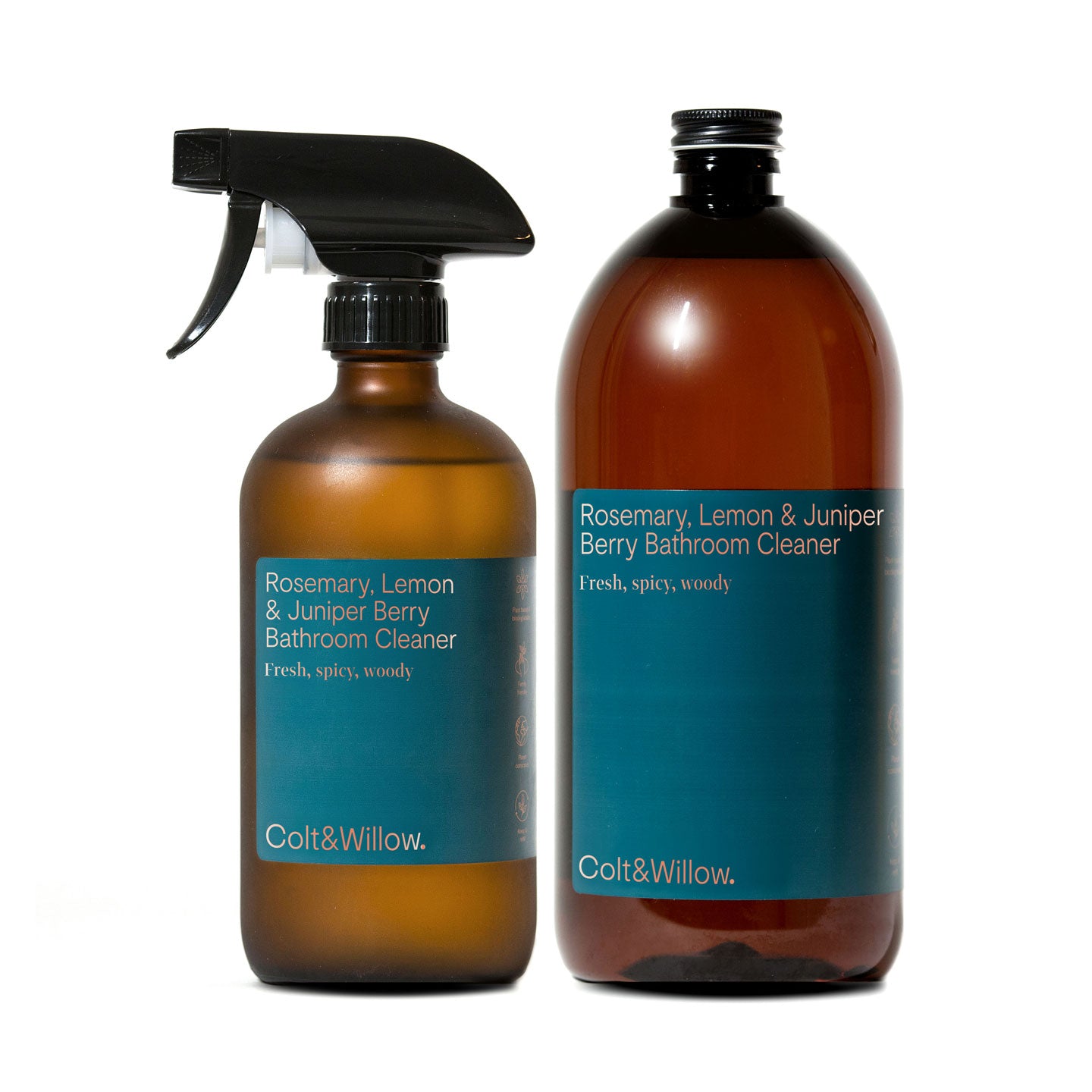 Eco Friendly Bathroom Cleaner Refill & Re-use Duo