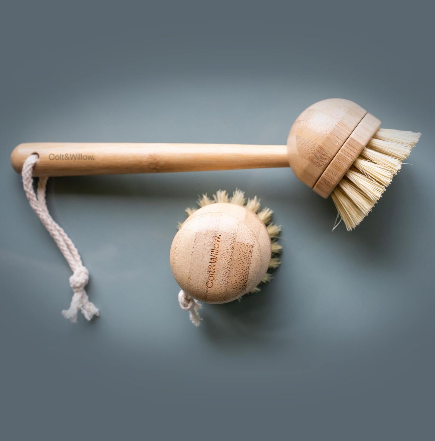 Versatile Long Handle Brush with Removable Sisal Head